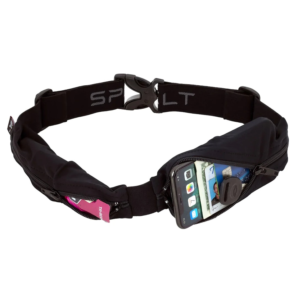 image 1 of SPIbelt Dual Pocket PRO Black with Black Zip