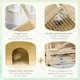 image 6 of PawHut 3 Tier Wooden Hamster Cage Gerbil Play Centre w/ Sliding Tray Ramps