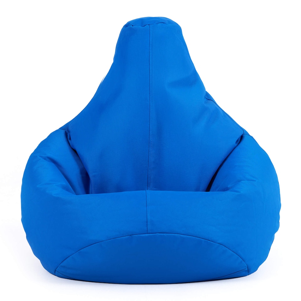 image 1 of Kids Recliner Beanbag Indoor and Outdoor Blue Set of 2 | Blue | Blue | M | 1