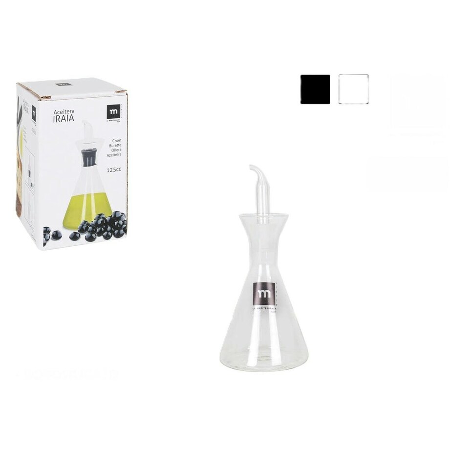 image 1 of Cruet La Mediterránea Iraia Transparent Borosilicate Glass 125 ml (12 Units)