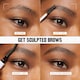 image 9 of Revlon Photoready Brow Gel, Dark Rich Brown Tinted Eye Makeup Grooming Mascara