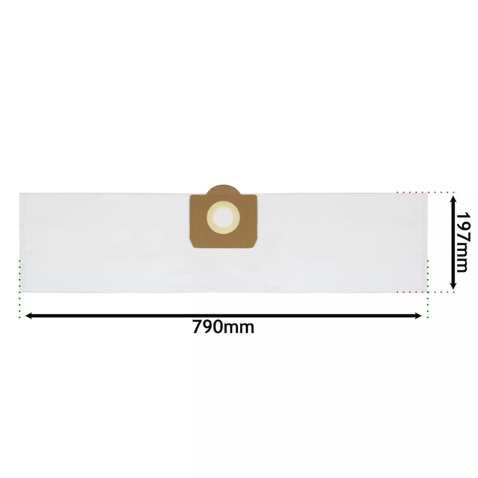 image 1 of SPARES2GO SMS Dust Bags compatible with Karcher NT27/1 NT30/1 NT48/1 NT65/2 NT72/2 AB27 K2001 K 3011 Vacuum Cleaner (Pack of 5)