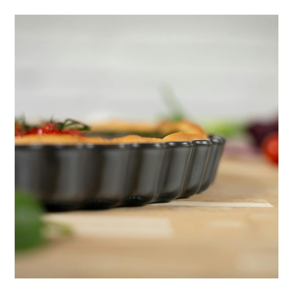 image 1 of EASY QUICHE & TART GLASS PAN 27CM Black