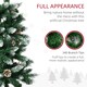 image 5 of HOMCOM 5' Snow Artificial Christmas Tree Holiday Home Décor with Pine Cones