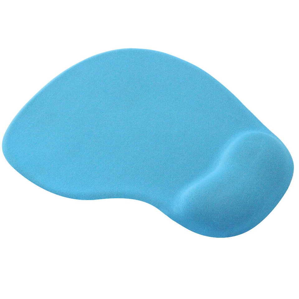 Gel Wrist Support Mouse Mat Pad | Ergonomic Non-Slip Mouse Pad with Integrated Wrist Rest | Comfortable Foam Rubber Mouse Mat for Optical & Trackball Mice | Office & Home Computer Accessory