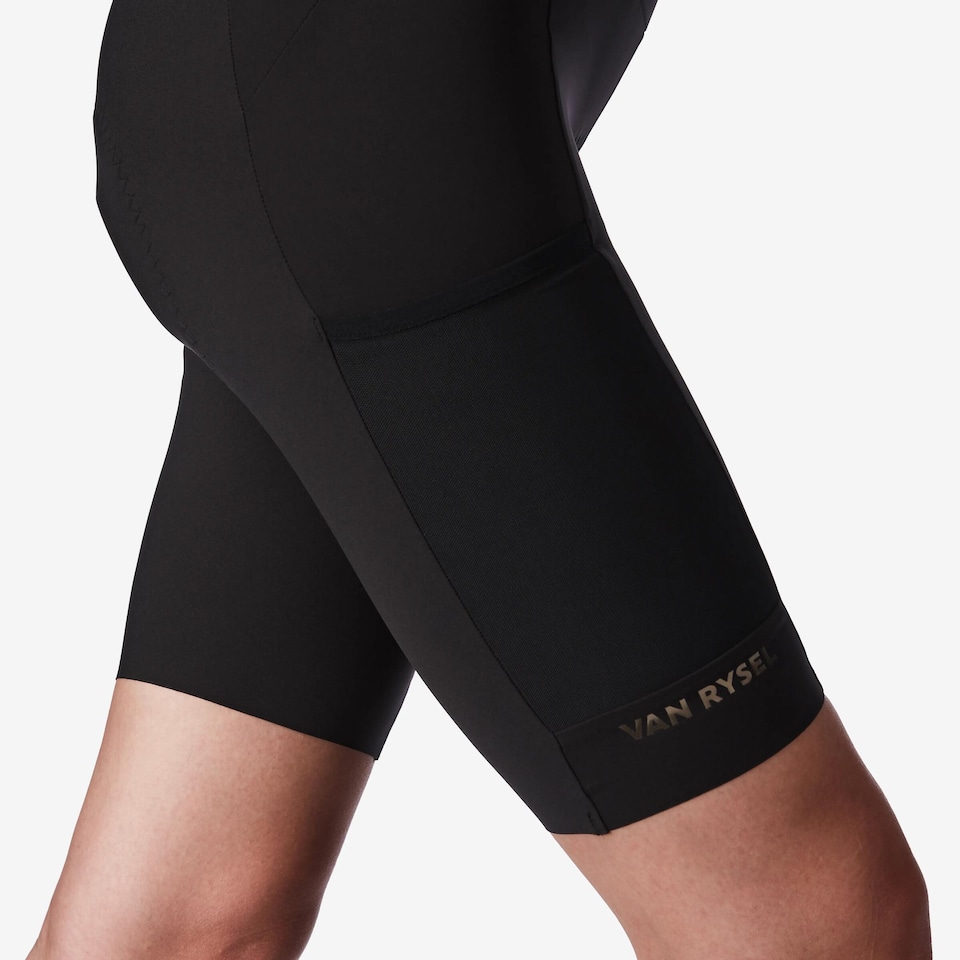 image 1 of Decathlon Women's long distance road cycling shorts, EDR Ultra black