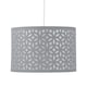 image 4 of Set of 2 Grey Laser Cut 25cm Pendant Lightshades | Grey | Medium | 2