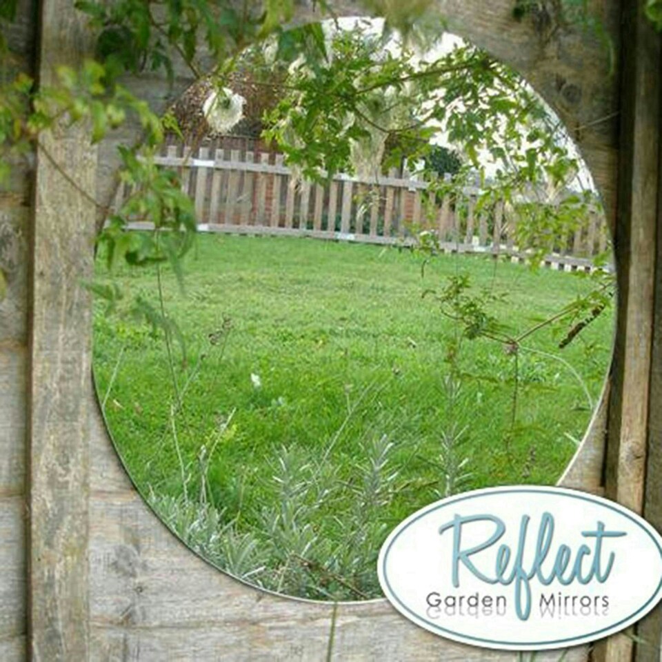 Primrose Round Acrylic Outdoor Mirror Circle 40cm