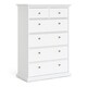 image 1 of Paris Chest of 6 Drawers in White