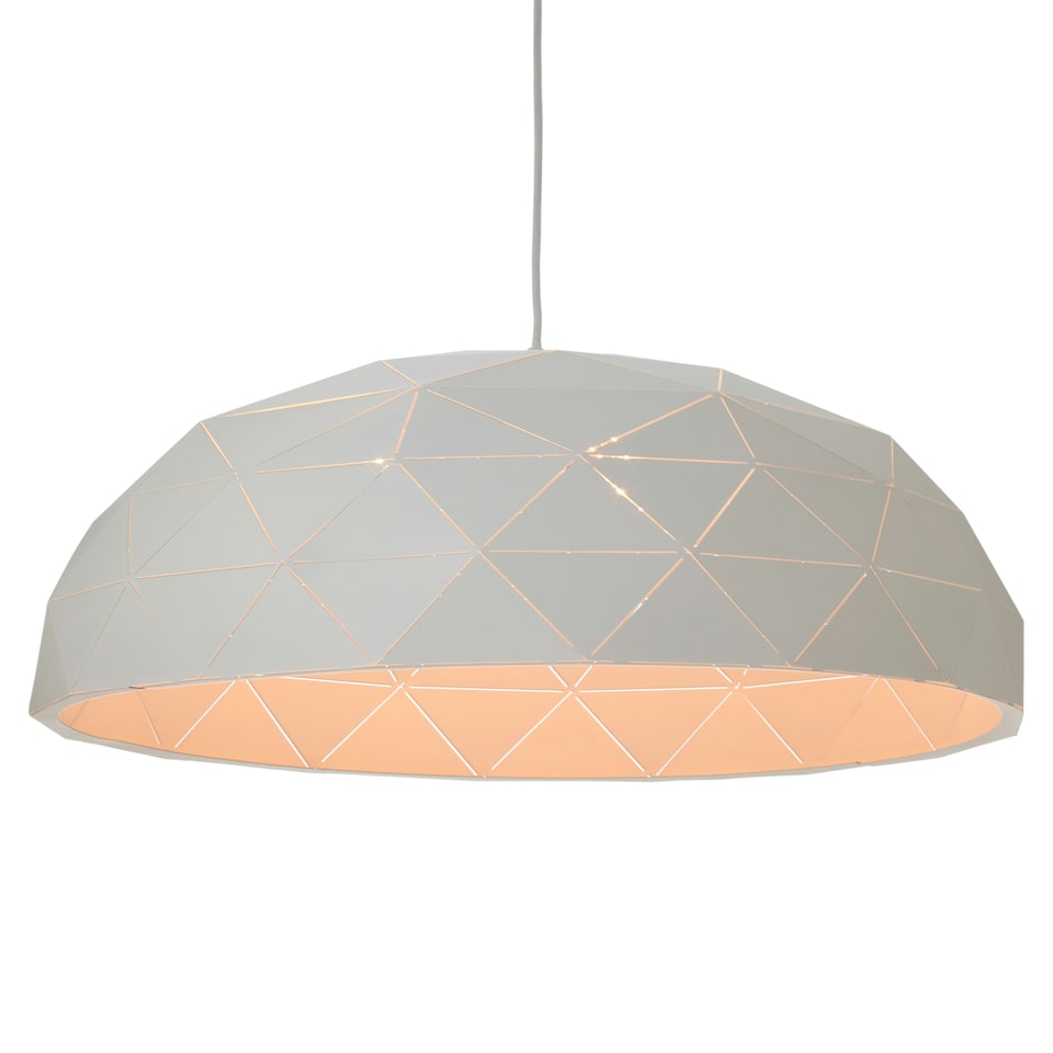 image 1 of Interiors by Premier Large White Dome Pendant Light