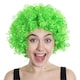 image 1 of Pack of 12 Green Curly Wig Green | One Size