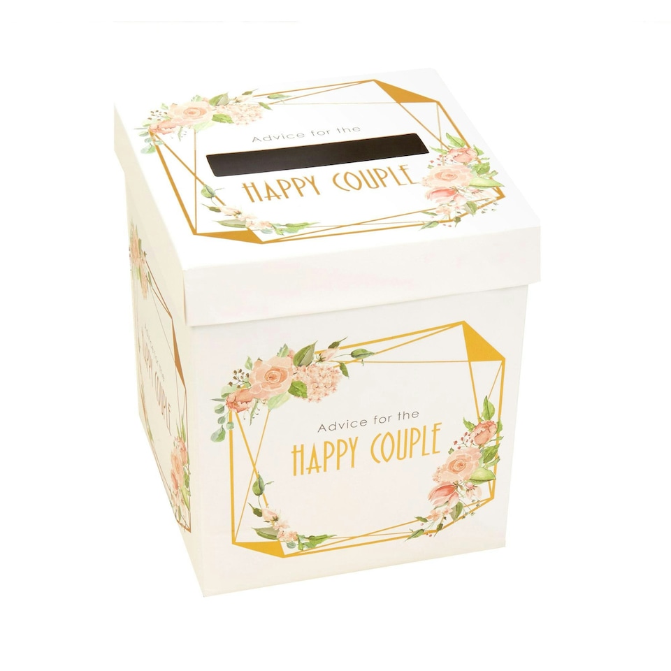 Neviti Happy Couple Post Box Gift Boxes - Off White - One Size