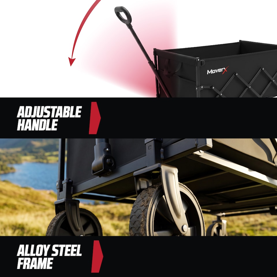 image 1 of MoverX 150L/150kg Folding Camping Trolley / Festival Wagon