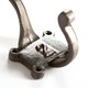 image 2 of Hammer & Tongs Number 2 Double Wall Hook - W50mm x H115mm - Raw