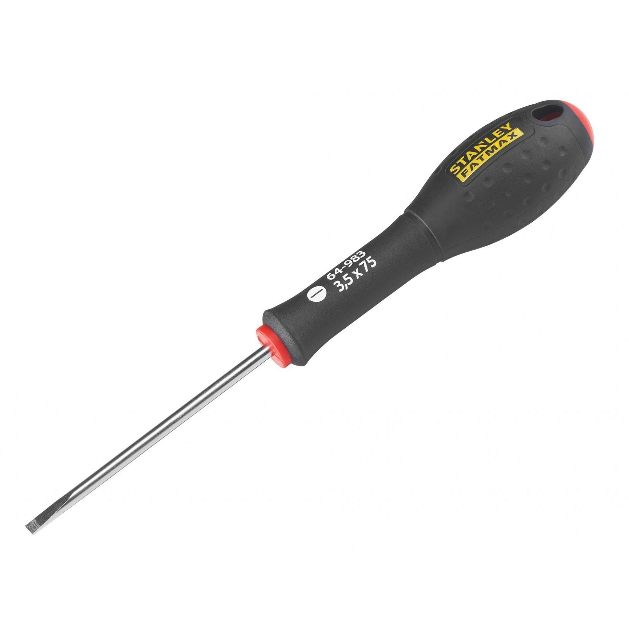 Stanley Hand Tools Fatmax Screwdriver, Parallel Slotted - Multi Colour - 3.5mm x 75mm