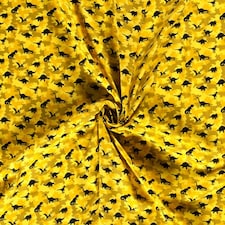 Gold 100% Cotton Poplin Fabric for Dressmaking, Quilting, 140cm / 55" Wide - per metre