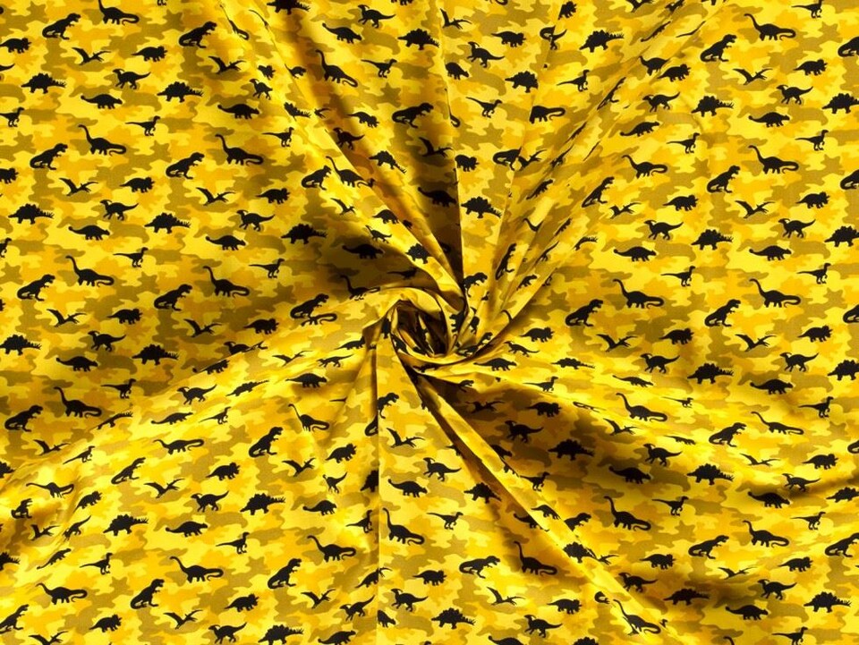 Gold 100% Cotton Poplin Fabric for Dressmaking, Quilting, 140cm / 55" Wide - per metre