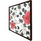 image 3 of Red flowers, green leaves (Picutre Frame) White | L