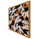 image 5 of White & orange olive leaves (Picture Frame) White | L