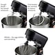 image 5 of Cooks Professional Stand Mixer | 1000W | 4.5 Litre Mixing Bowl | 8 Speed Settings | Black and Rose Gold