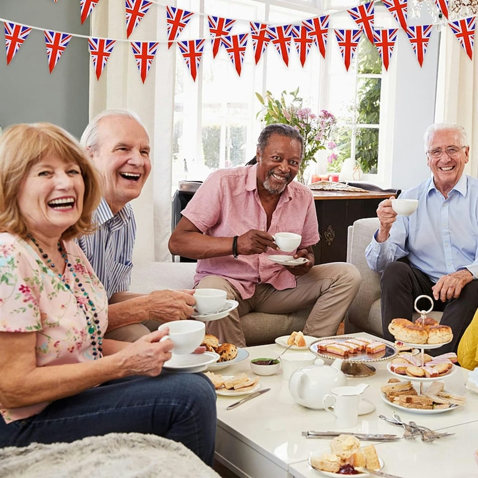 image 1 of Union Jack Flag Party Bunting 10m with 20 Pennants