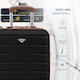 image 4 of 45x36x20cm EasyJet Free Underseat Carry-On Cabin Bag - Lightweight 4 Wheels ABS Hard Shell Suitcase Black | Black/Tan | Cabin Bag