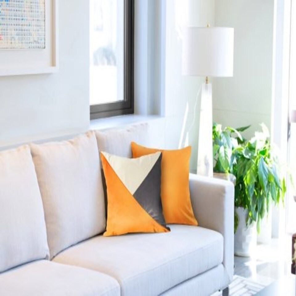 image 1 of Picasso Cushion Cover Ochre Yellow | Yellow