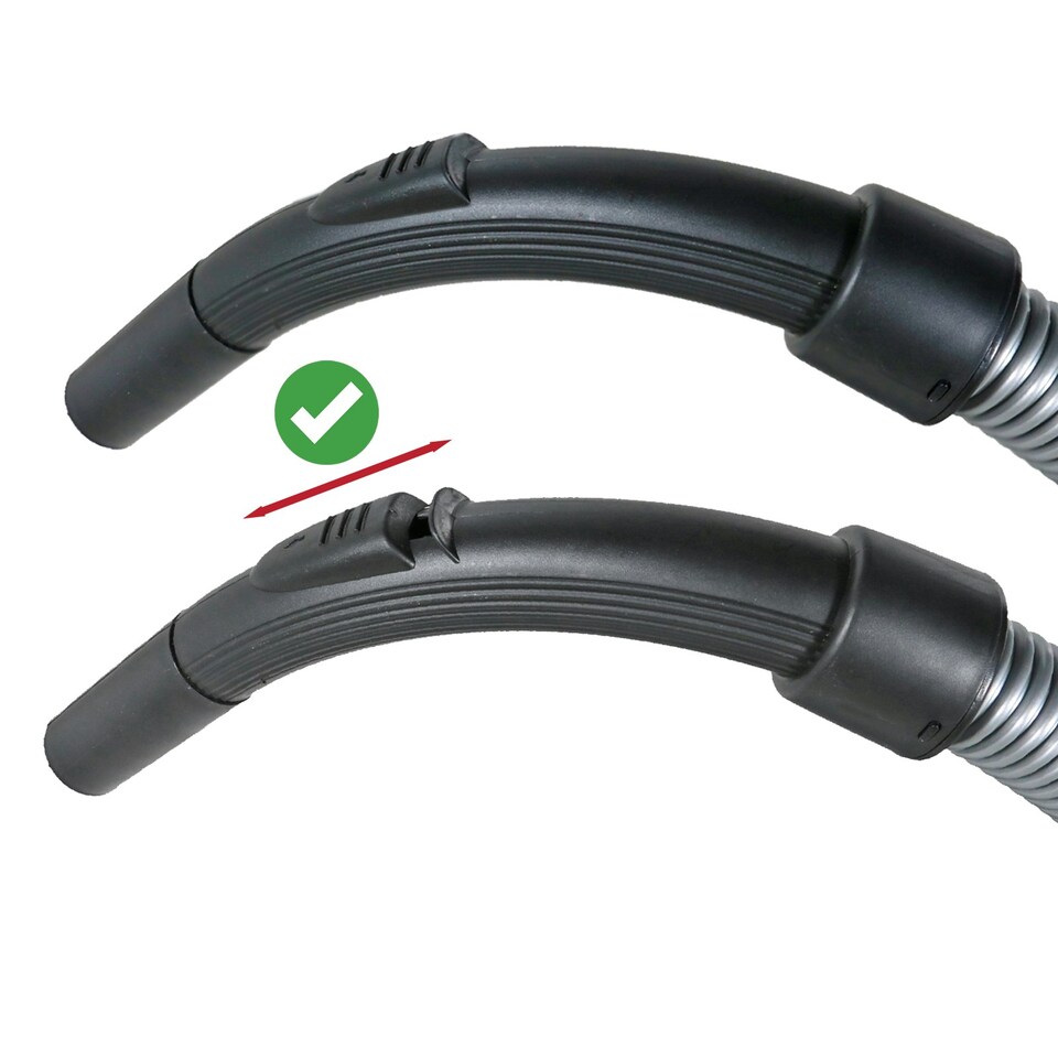 image 1 of SPARES2GO Hose for Akitas C10T Turbo Pet Vacuum Cleaner Bagless Cylinder (2m) Grey