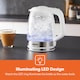 image 6 of GEEPAS Illuminating Electric Glass Kettle 1.7L
