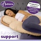 image 6 of Aamira Cream Pregnancy Maternity Pillow, 140x65x20cm C Shape Memory Foam | Cream | Cream | Standard | 1