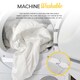 image 7 of MONHOUSE Premium  Electric Blanket - Heated Under Blanket - Detachable Controller & Machine Washable - 3 Heat Settings -  Double 120x135xm | White | 1