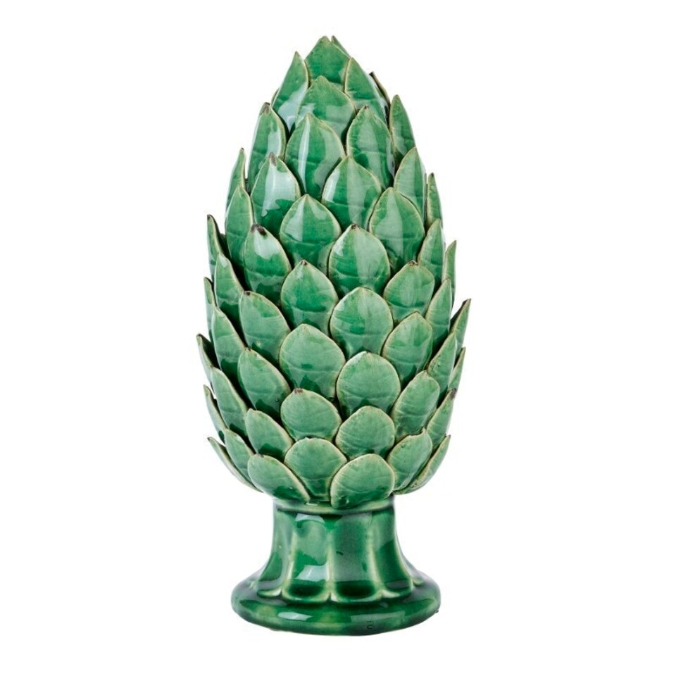 image 1 of Large Globe Chianti Artichoke - Ceramic - L16 x W16 x H35 cm - Green