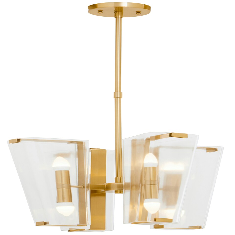 image 1 of Interiors by Premier Brass Finish Pendant Light