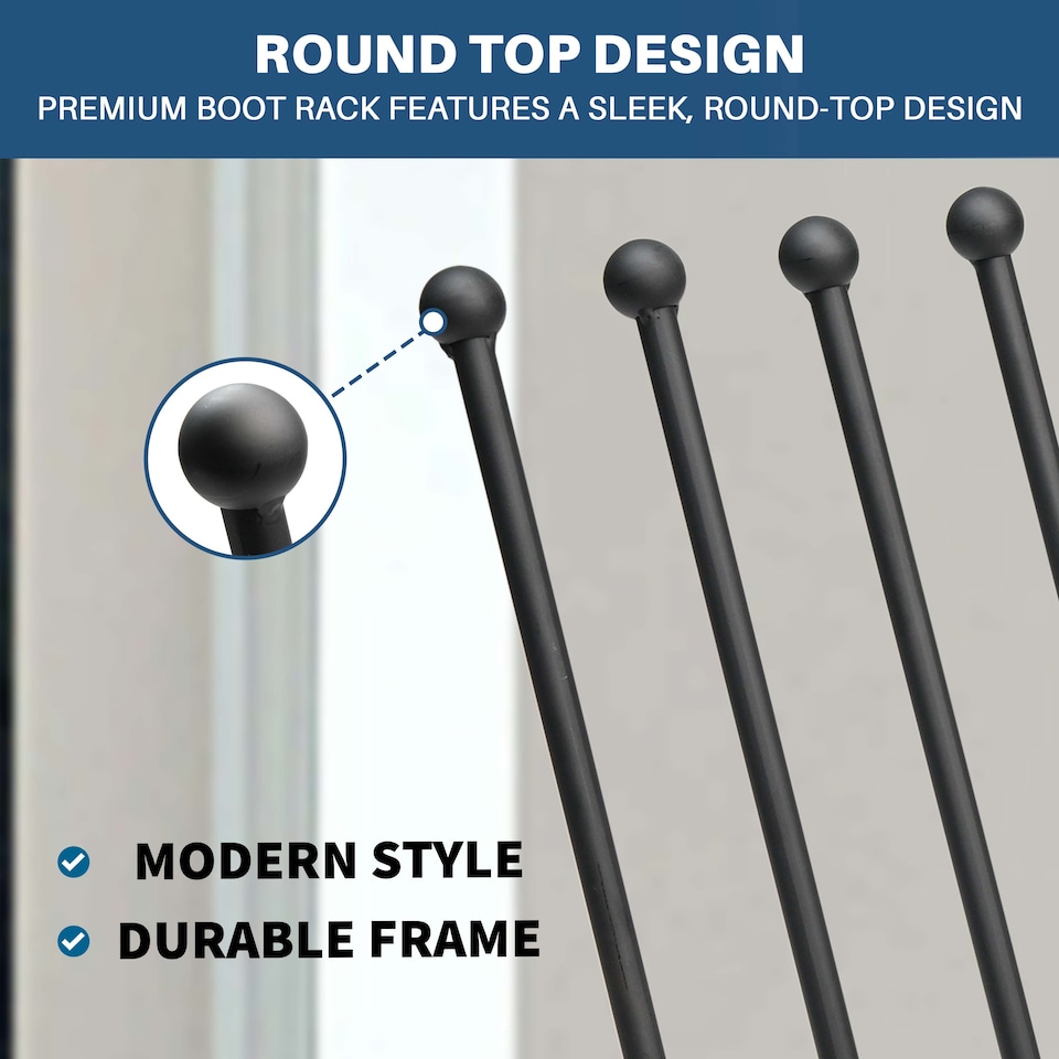 image 1 of 4 Pair Wellington Boot Rack Stand Indoor/Outdoor Welly & Shoe Organizer