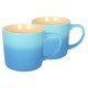 image 1 of Argon Tableware New Bone China Mugs - 330ml - Blue Ombre - Pack of 2 | Blue | Blue | 2
