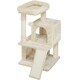 image 1 of Yaheetech 92 cm Cat Tower with Double Condos Beige