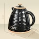 image 7 of HOMCOM Electric Kettle, Fast Boil, 1.7L, 3kW, Swivel, Black Ripple