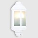 image 1 of ValueLights Kayleigh White PIR Motion Sensor Outdoor Wall Light & Warm White LED Bulb