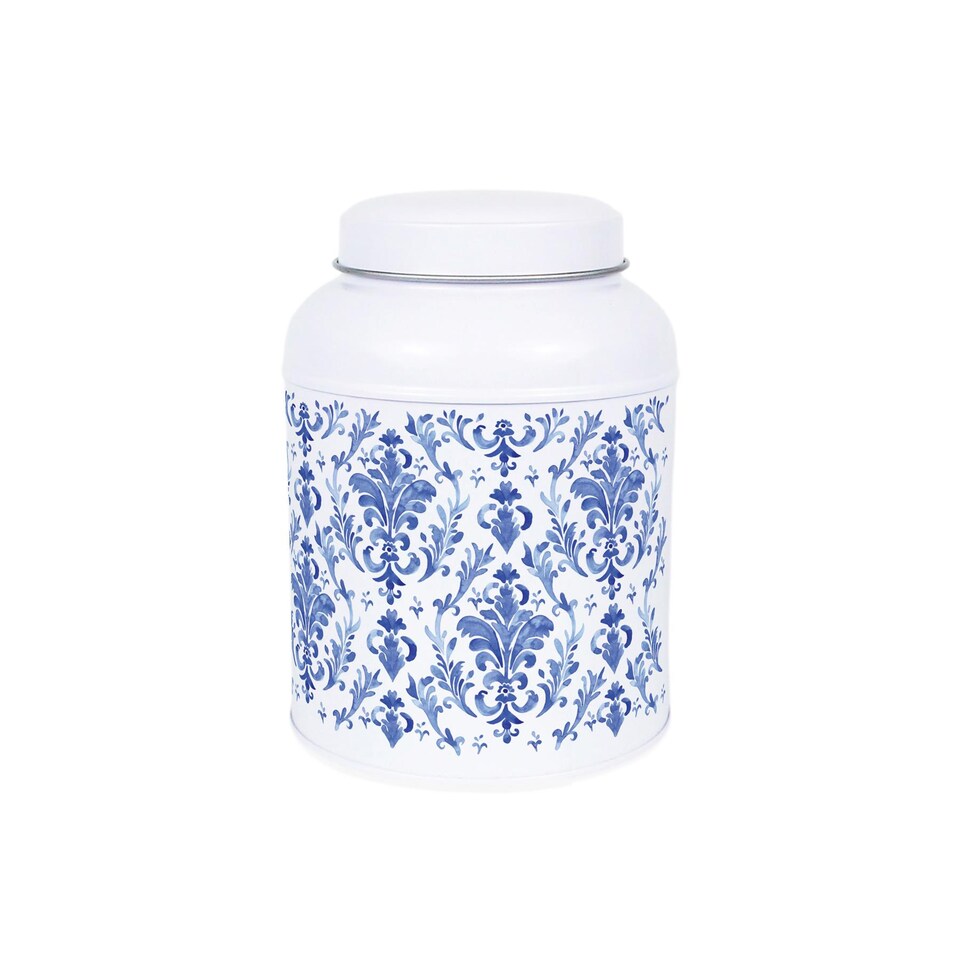 image 1 of Oriental Ink Mixed Herbs Canister - Small Domed Lid Kitchen Storage Jar