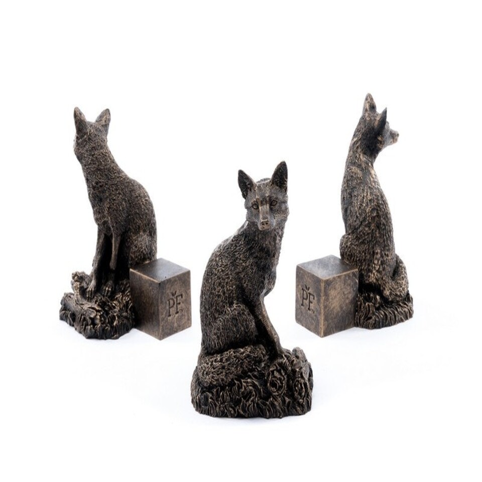 image 1 of Fox Plant Pot Feet - Set of 3 - L7 x W8.5 x H9.5 cm Grey