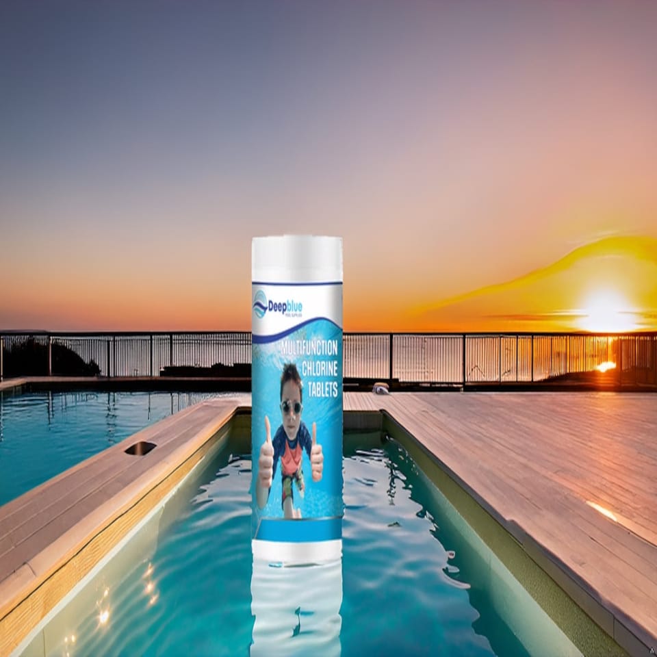 image 1 of Deep Blue Pro - Multifunctional 200g Chlorine Tablets 1 kg Long lasting stabilised clarifier algae inhibitor