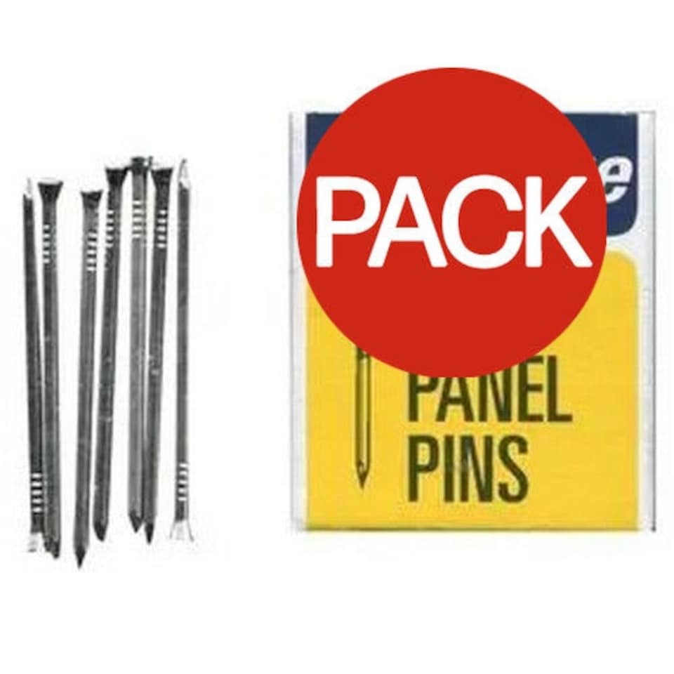 Challenge Steel Panel Pin Nails (Pack of 24) - Steel - 40mm