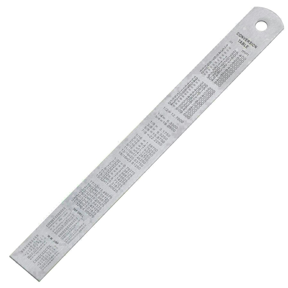 image 1 of Stainless steel ruler 6" / 150mm / straight edge / rule / measuring TE433