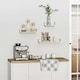 image 4 of HOMCOM U Shaped Shelf Set Floating Wall Mounted White Hanging 3pc Display
