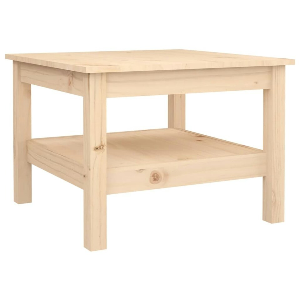 Coffee Table 55x55x40 cm Solid Wood Pine Tesco Groceries