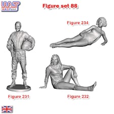 Trackside Unpainted Figures Scenery Display 3 x Figures Set 88 New 1:32 WASP