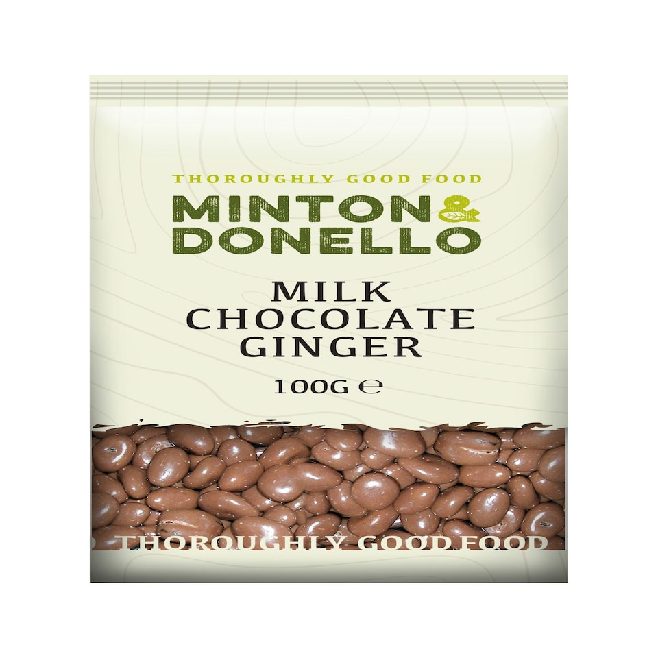 image 1 of Minton & Donello Milk Chocolate Ginger 6 x 100g