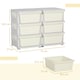 image 7 of HOMCOM Kids Storage Units with Drawers Chest Dresser Tower | Cream | 75 x 37 x 56.5cm