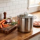 image 2 of MTS Stainless Steel Stock Pot Cooking Pan Silver 20L