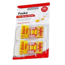 Pack of 100 "Sign Here" Sticky Index